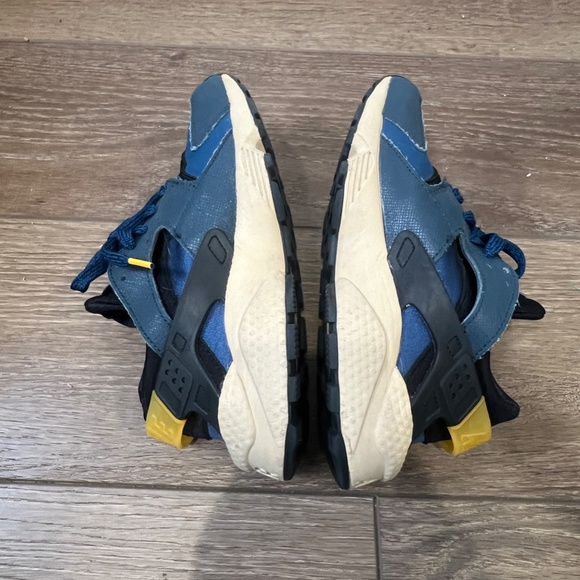 Nike Mens Huarache Premium Armory Navy University GOld - Picture 8 of 10